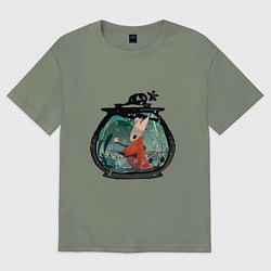 Футболка оверсайз женская Хорнет и ткачи, цвет: авокадо