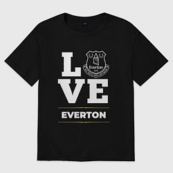 Футболка оверсайз женская Everton Love Classic, цвет: черный