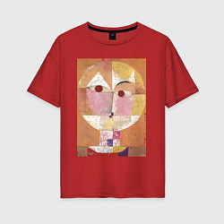 Женская футболка оверсайз Senecio Абстрактное лицо