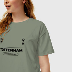 Футболка оверсайз женская Tottenham Униформа Чемпионов, цвет: авокадо — фото 2