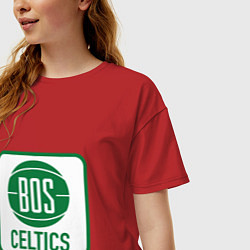 Футболка оверсайз женская Bos Celtics, цвет: красный — фото 2