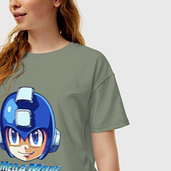 Футболка оверсайз женская Mega Man - Rockman, цвет: авокадо — фото 2