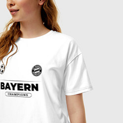 Футболка оверсайз женская Bayern Униформа Чемпионов, цвет: белый — фото 2