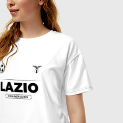 Футболка оверсайз женская Lazio Униформа Чемпионов, цвет: белый — фото 2