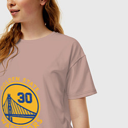 Футболка оверсайз женская GS Warriors, цвет: пыльно-розовый — фото 2