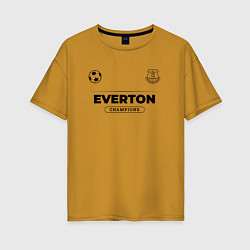 Футболка оверсайз женская Everton Униформа Чемпионов, цвет: горчичный