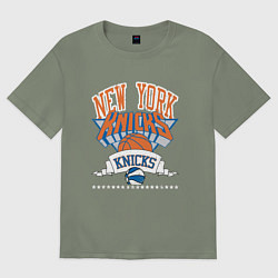 Футболка оверсайз женская NEW YORK KNIKS NBA, цвет: авокадо