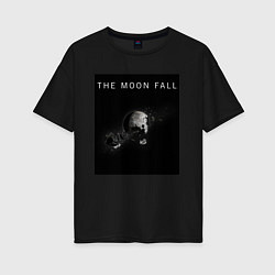 Футболка оверсайз женская The Moon Fall Space collections, цвет: черный