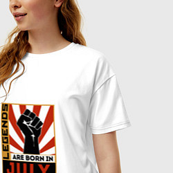 Футболка оверсайз женская Июль - Легенда, цвет: белый — фото 2