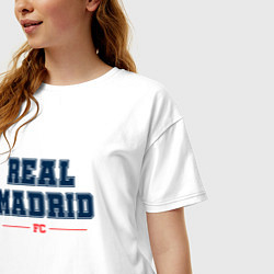 Футболка оверсайз женская Real Madrid FC Classic, цвет: белый — фото 2