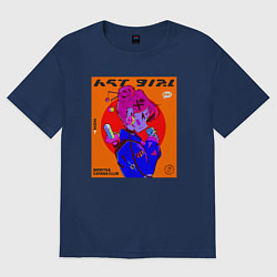 Футболка оверсайз женская Catana Club, цвет: тёмно-синий