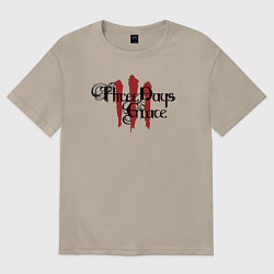 Футболка оверсайз женская Three Days Grace Combined, цвет: миндальный