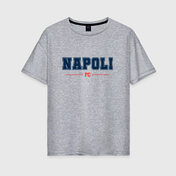 Футболка оверсайз женская Napoli FC Classic, цвет: меланж