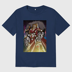 Футболка оверсайз женская Примарх Хорус Луперкаль, цвет: тёмно-синий