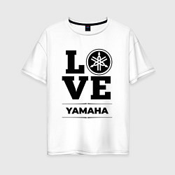 Футболка оверсайз женская Yamaha Love Classic, цвет: белый