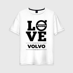 Футболка оверсайз женская Volvo Love Classic, цвет: белый