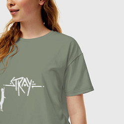 Футболка оверсайз женская Stray Street, цвет: авокадо — фото 2