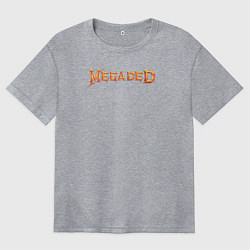Футболка оверсайз женская MEGADED, цвет: меланж