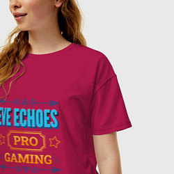 Футболка оверсайз женская Игра EVE Echoes pro gaming, цвет: маджента — фото 2