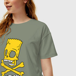 Футболка оверсайз женская Eat my shorts! Hype!, цвет: авокадо — фото 2