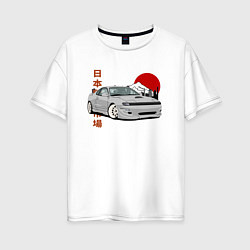 Футболка оверсайз женская Celica gt-four st183 JDM, цвет: белый