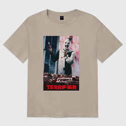 Футболка оверсайз женская Клоун Арт, цвет: миндальный