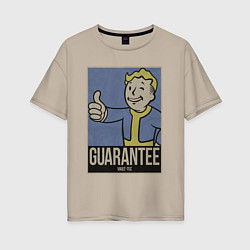 Футболка оверсайз женская Vault guarantee boy, цвет: миндальный