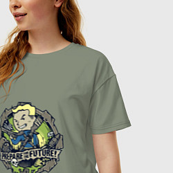 Футболка оверсайз женская Vault game future boy, цвет: авокадо — фото 2
