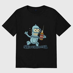Футболка оверсайз женская Little Bender, цвет: черный