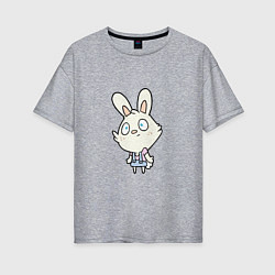 Женская футболка оверсайз Rabbit - Dont Know