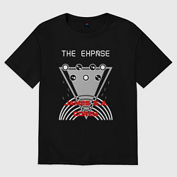 Футболка оверсайз женская James S A Corey, цвет: черный