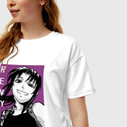 Футболка оверсайз женская Двурукая Реви, цвет: белый — фото 2