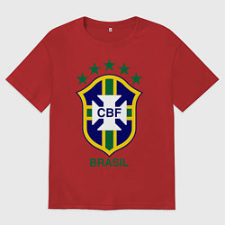 Женская футболка оверсайз Brasil CBF