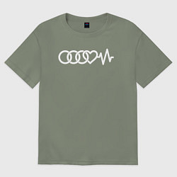 Женская футболка оверсайз Люблю свою Audi