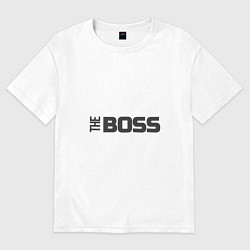 Футболка оверсайз женская THE BOSS, цвет: белый