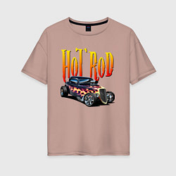 Женская футболка оверсайз Hot Rod - Power