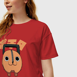 Футболка оверсайз женская Демон Почита, цвет: красный — фото 2