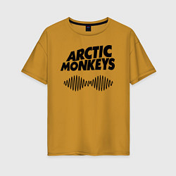 Футболка оверсайз женская Arctic Monkeys, цвет: горчичный