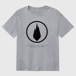 Футболка оверсайз женская The Flame in All of Us - Thousand Foot Krutch, цвет: меланж