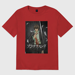 Футболка оверсайз женская Нанато Мукайдо - Платиновый предел, цвет: красный