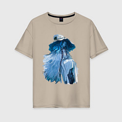 Футболка оверсайз женская Прекрасная Ранни - Elden Ring, цвет: миндальный