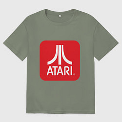 Футболка оверсайз женская Atari logo, цвет: авокадо