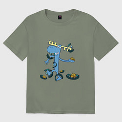 Футболка оверсайз женская Lumpy trap, цвет: авокадо