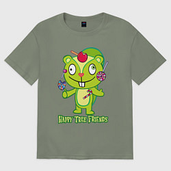 Футболка оверсайз женская Nutty, цвет: авокадо