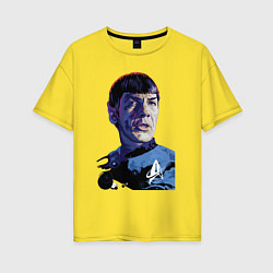 Женская футболка оверсайз Звездный путь - Спок