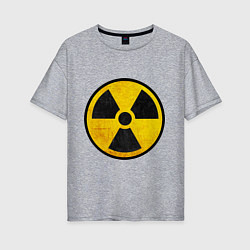 Женская футболка оверсайз Atomic Nuclear