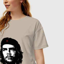 Футболка оверсайз женская Ernesto Che Guevara, цвет: миндальный — фото 2