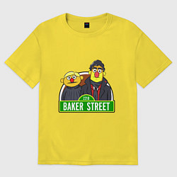Футболка оверсайз женская Baker street, цвет: желтый