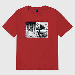 Футболка оверсайз женская Miko Yotsuya: Mieruko-chan, цвет: красный