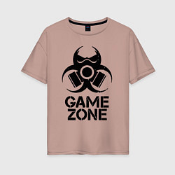 Футболка оверсайз женская Game zone, цвет: пыльно-розовый